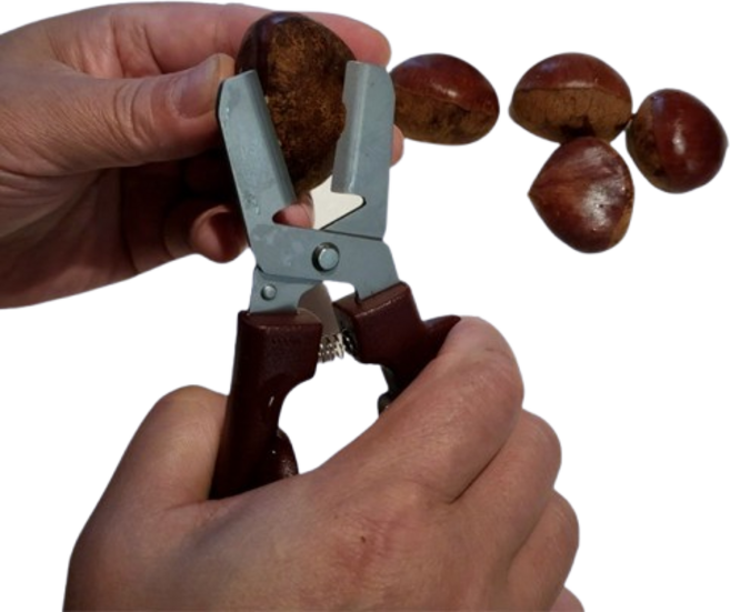 르산데 다기능 십자칼 밤칼집 밤가위 군밤용 밤칼, 1개