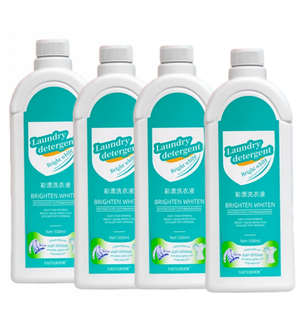 (1+1) 흰옷 누런때 제거강력 세제 의류 강력한세제 얼룩제거표백제, 8세트, 500ml