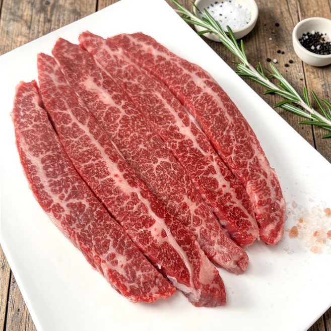 1++등급 투뿔 한우 앞치마살 구이용, 1개, 200g