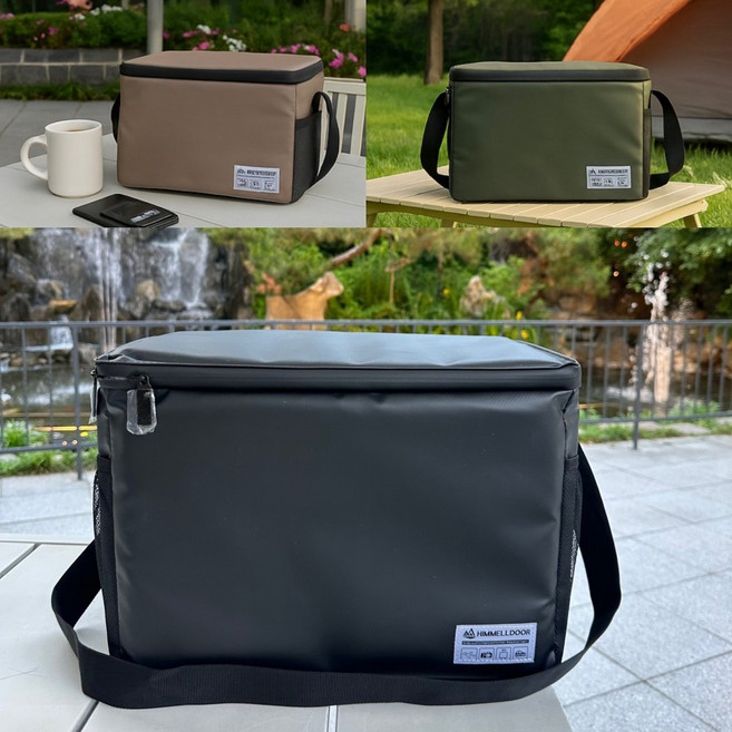 베어커즈 보냉백 골프 쿨러백 캠핑 직장인 보온 보냉가방 차량용보냉백 도시락가방, 탄브라운, 5L