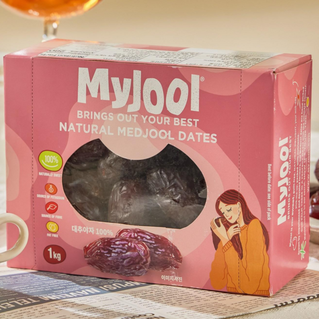 마이줄 대추야자 메드줄품종 이스라엘산 데이츠 베지빈, 1개, 1kg