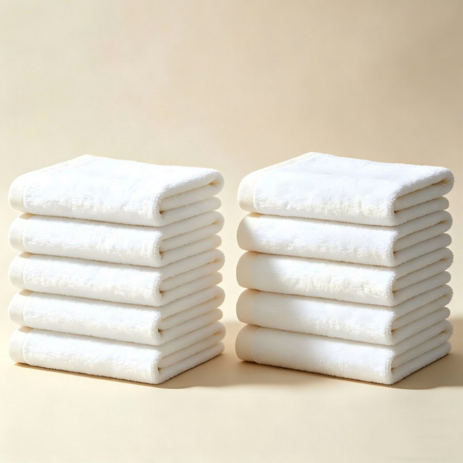 Holfpang 프리미엄 호텔수건 150g 40수, 10개, 흰색