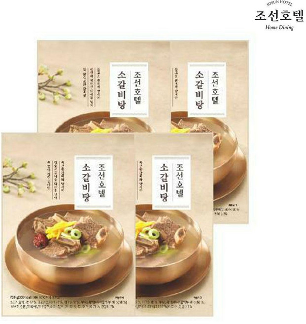 조선호텔 소갈비탕 730g X 4팩 (L), 4개