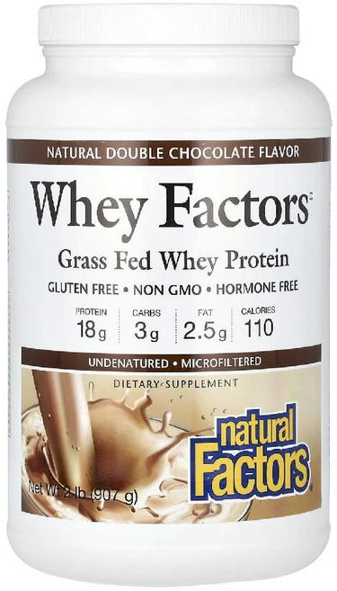 내추럴팩터스 단백질 유청 프로틴 쉐이크 헬스 파우더 더블 초콜릿맛 분말 907g - 쿠팡