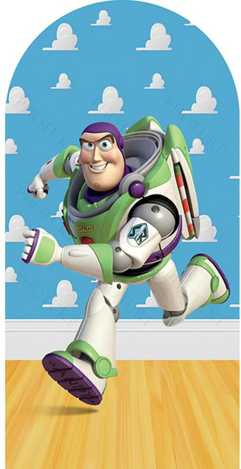 토이 배경 생일 파티 배경막 카우보이 우디 버즈 라이트이어 폴리에스터 배너 사진 촬영 소품, 1개, 8. 09 / F. Custom Size
