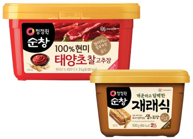순창 현미 찰고추장 2kg + 재래식 生된장 500g, 1세트