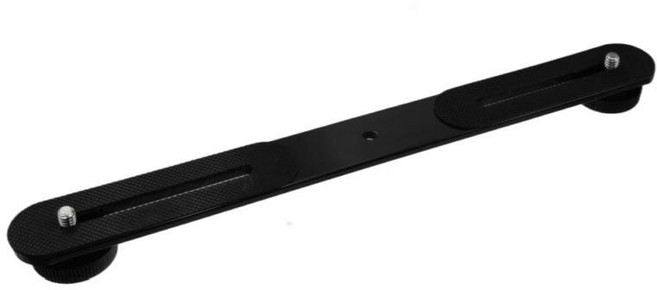 N75R-듀얼 플래시 브래킷 삼각대 스탠드 DSLR 카메라 액세서리용 핫슈 마운트 홀더, 01 Black, 1개