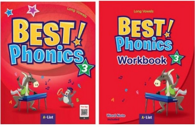 Best Phonics 3 with App 본책+워크북 (전2권), A*List, 초보자