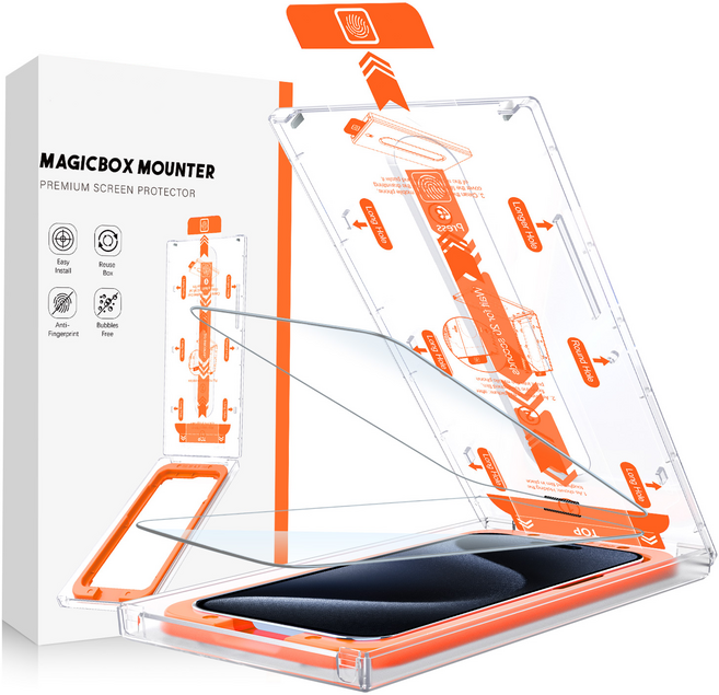 에프티디자인 아이폰 풀커버 이지 강화유리 액정 보호필름, 2세트