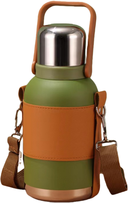 스텐 316 텀블러 보온보냉 원터치 대용량 등산캠핑용, 녹색, 4개, 1200ml