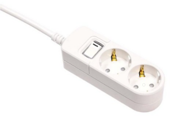 써보니 스위치부착 2구 멀티탭, 3m, 1COLOR(WHITE), 40개