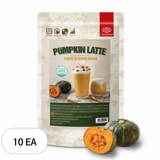 까로망 호박라떼 파우더, 720g, 1개입, 10개, 720g