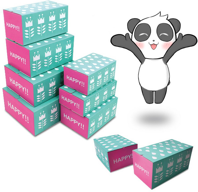 고려포장 박스판다 해피박스 선물 칼라 택배박스 해피1호(180X120X80 200매), 해피박스5호, 75개, 해피5호