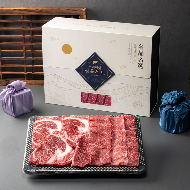 한우선물세트 명품 2호 2++ / 1++등심 특수부위 한우세트, 1개