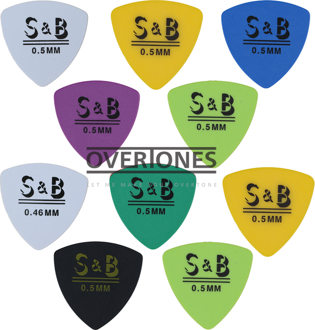 삼각 카본 기타피크 0.5mm 1봉(10개입), 10개