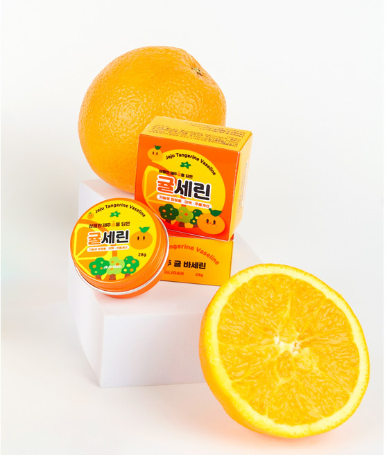 재주좋아 귤세린 순하고 촉촉한 기능성 비건 바세린, 3개, 28g