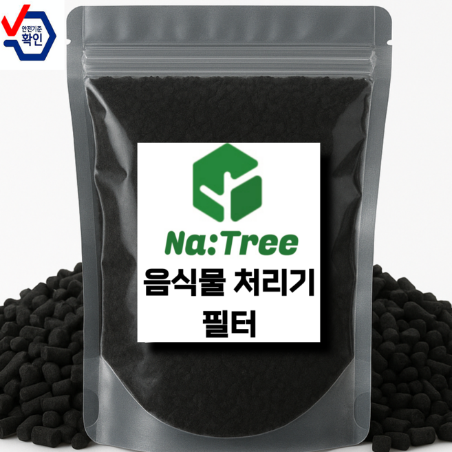 [호환] 에코체 휴렉 루펜 스마트카라 미닉스 음식물처리기 필터 리필용 활성탄 레귤러사이즈 3개