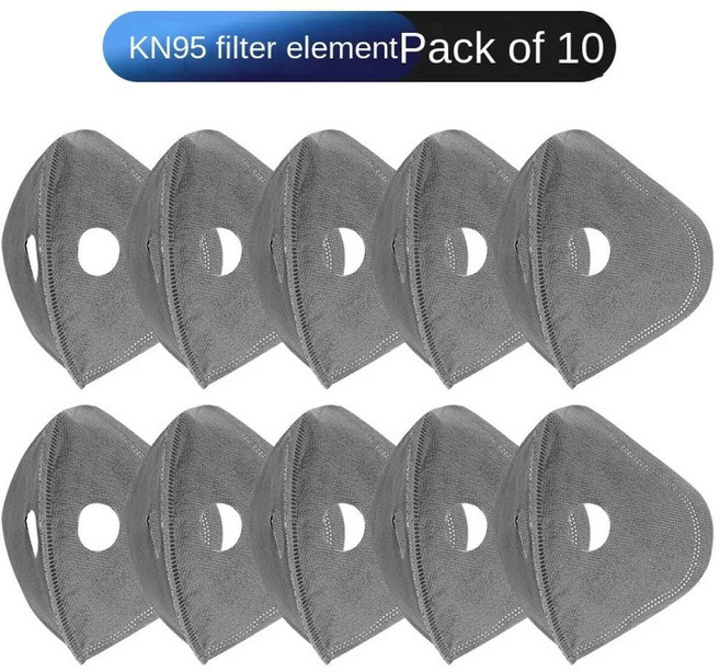 활성탄 필터 포함된 사이클링 오염 방지 세척 스포츠 야외 훈련, 01 Filter element 10pcs, 색상: 2. Filter element 10pcs