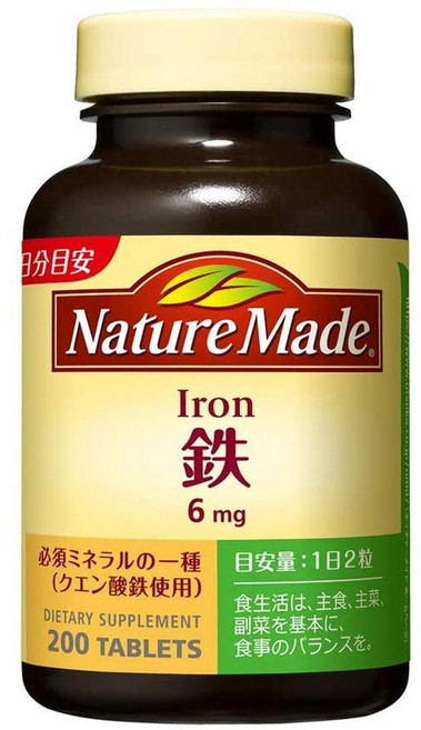 NM(M 일본직구 오쓰카 약품 네이쳐 철분(이안) 캡슐 200개 100일 공급, 1개