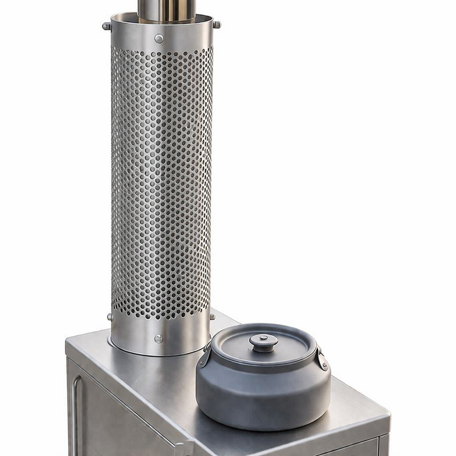 파파스 화목난로 화상방지 연통 이중연통 난로안전망 굴뚝커버 연통보호망 70mm 75mm 80mm 90mm 100mm, 1개, 화상방지 연통(70~100mm)