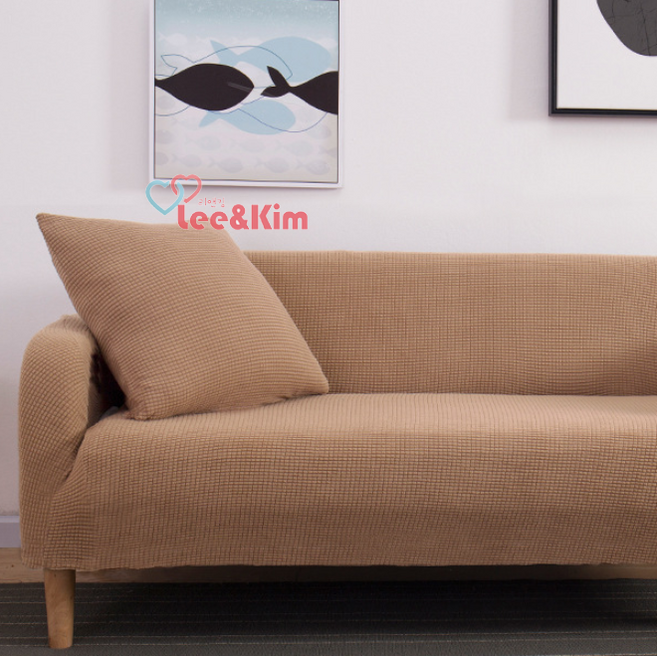 리앤킴 만능 소파 커버 탄력 멀티 ST24, 커피, 1개