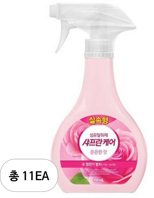 샤프란 케어 섬유탈취제 본품 은은한향, 11개, 900ml