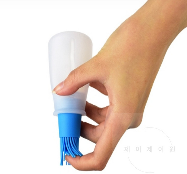 브러시 일체형 오일병 양념붓