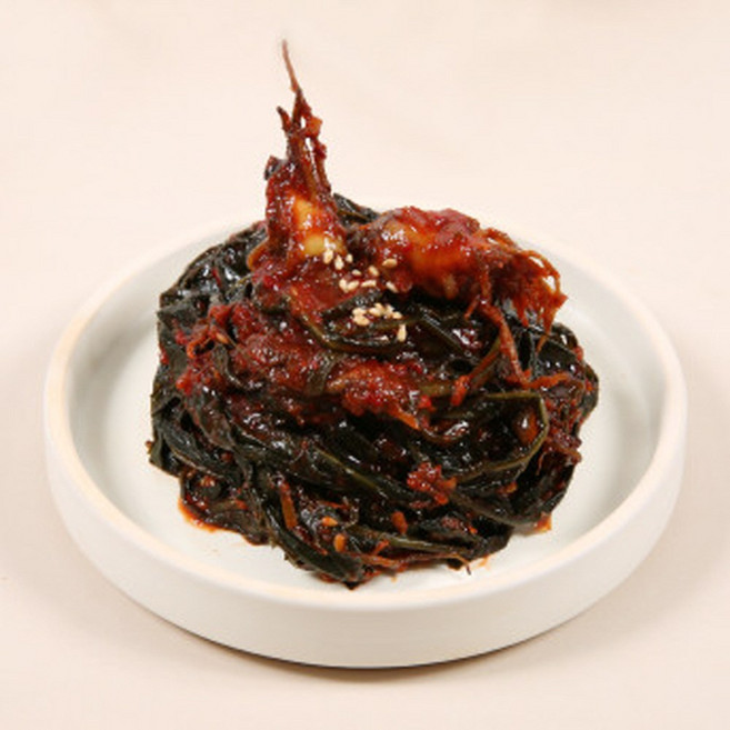 라온 가정식 모둠 반찬 양념깻잎 무말랭이 파래 고추 고들빼기 더덕 마늘쫑 무침 1kg, 고들빼기무침, 1개