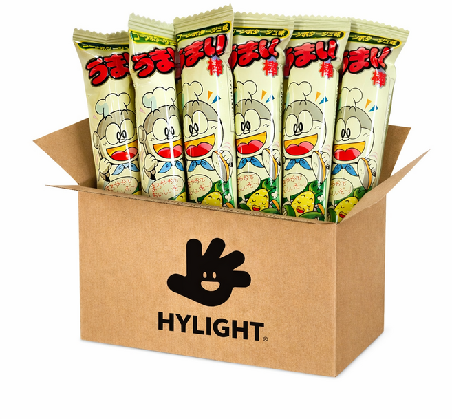 하이라이트 일본 간식 우마이봉 콘포타지 막대과자 탕비실 행사 간식, 44개, 6g