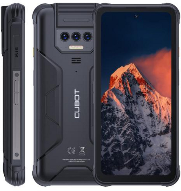 러기드스마트폰 자급제폰 러기드 Cubot 방수 견고한 안드로이드 킹콩 8 12GB RAM6GB 6GB 256GB ROM 10600mAh NFC 옥타코어 4G 휴대폰 OTG, 256G, 6 그램, Black