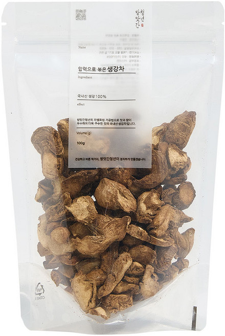 방앗간청년 압력으로 볶은 국산 생강차, 100g, 1개입, 1개
