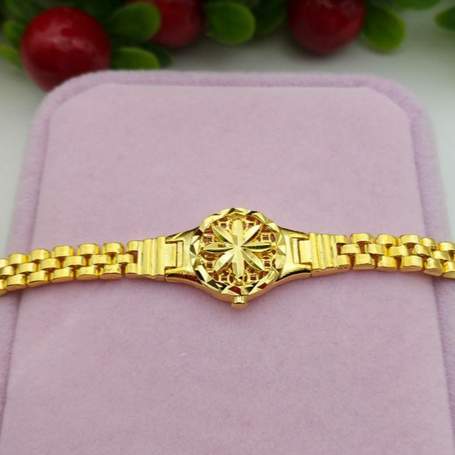 라오농 여성 골드 도금 동전 시계 체인 베트남 모래 금 팔찌 +04F5rQf6U