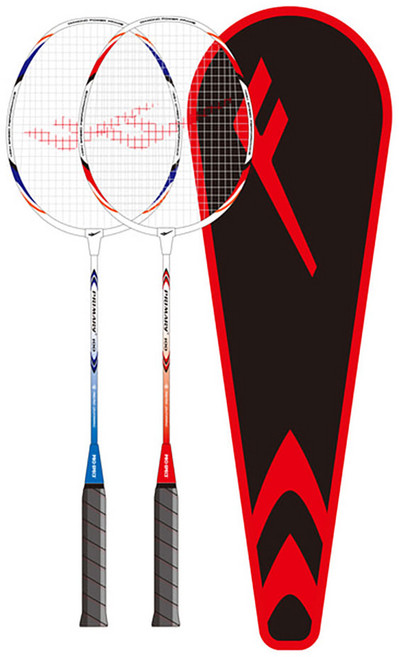 프로스펙스 배드민턴라켓 2개+케이스1개+셔틀2개 200, 1세트