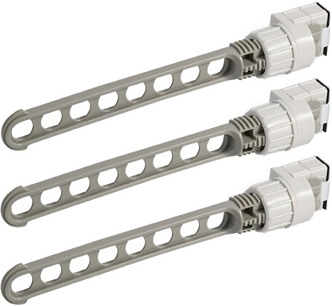 데일린 공간 활용 틈새 옷걸이, 그레이, 3개