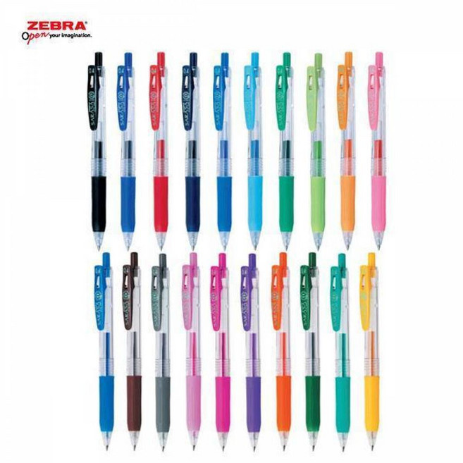 제브라 사라사클립 젤잉크펜 0.1 0.3 0.4 0.5 0.7 20컬러, 0.7mm / 그레이