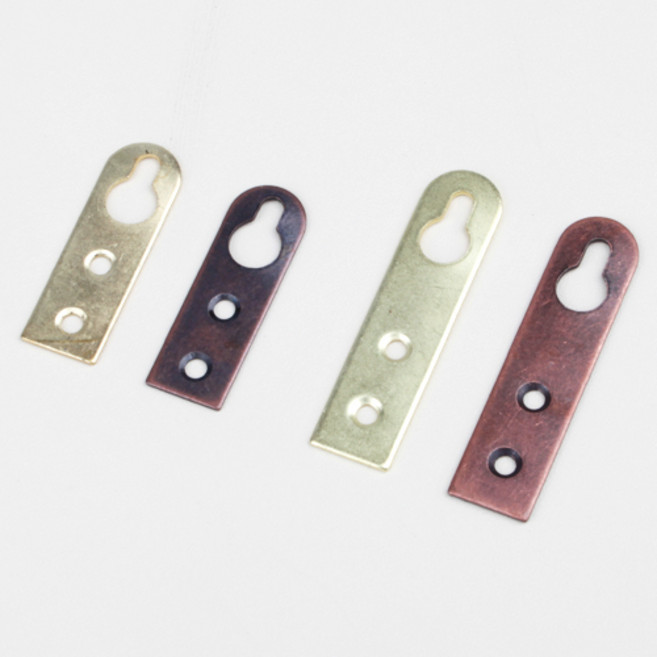 철물백화점 액자레일 와이어 액자걸이 그림레일, E 일자경고리소브론즈, 1개