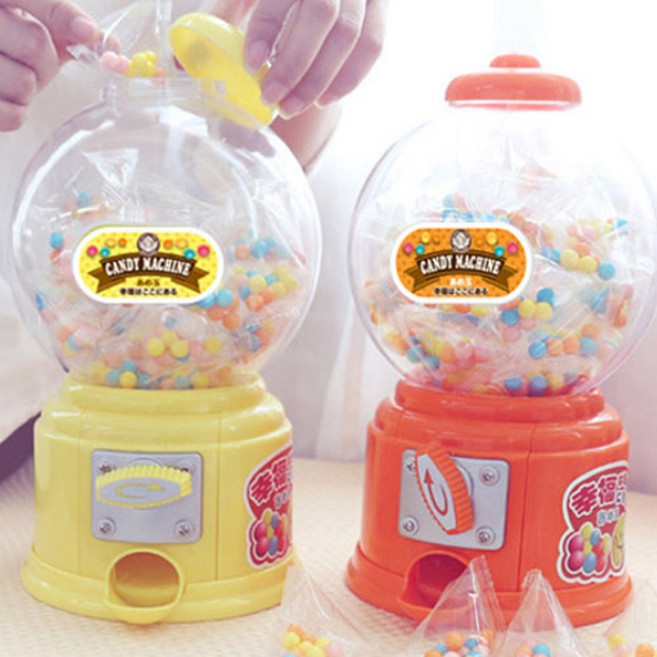 사탕뽑기기계 미니뽑기기계 사탕 뽑기 캔디 자판기, 1개, 오렌지