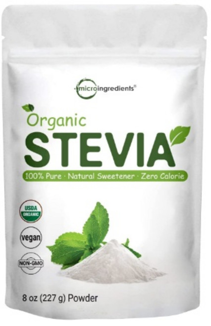 순수 100% 미국 유기농 스테비아 분말 227g, 1개