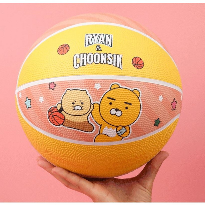[낫소스포츠X카카오프렌즈] 농구공 라이언 & 춘식이 (6호) 귀여운 공, 1개, 축구공(5호)-라이언