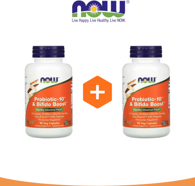 1+1 나우푸드 250억 유산균 Bifido 90캡슐 락토바실러스 비피도박테리움, 90정, 2개