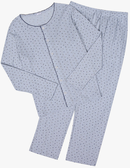 애니바디 [빠른배송] 여성 아일렛 가디건 세트_플라워 실내복으로 입기 좋은 여성 가디건세트 홈웨어 실내복 여성용 잠옷 간절기 잠옷 긴팔잠옷 봄가을잠옷 ANLA26S72_NC평택점