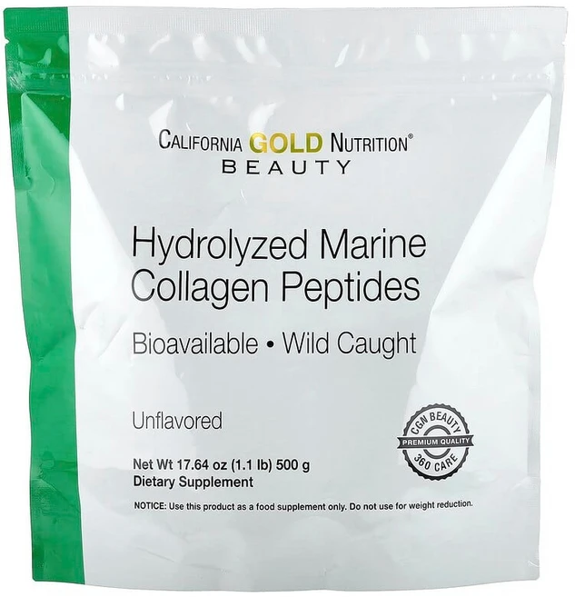 California Gold Nutrition 가수 분해 해양 콜라겐 펩타이드 무맛 500g(17.64oz) CGN-01864, 500g, 1개 - 쿠팡