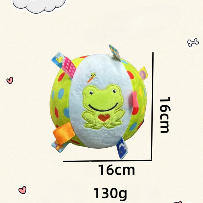 반려동물 장난감 소리나는 방울 공 딸랑 공놀이 고양이, 1개, 개구리