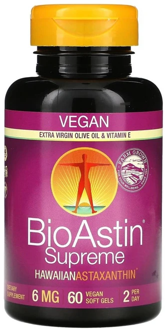 뉴트렉스 하와이 바이오아스틴 슈프림 6mg Nutrex Hawaii BioAstin® Supreme Hawaiian Astaxanthin 6 mg 60정 - 쿠팡