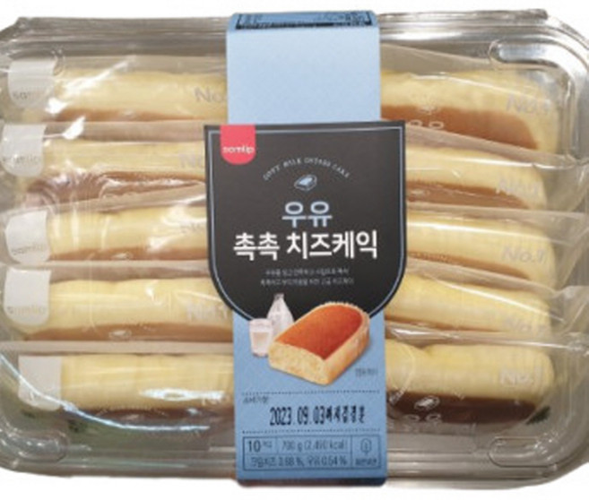 삼립 우유촉촉 치즈케익, 700g, 2개