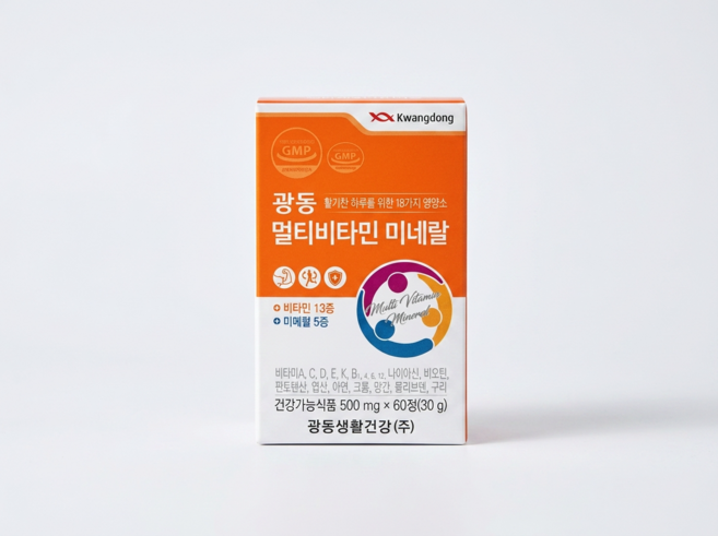 광동제약 멀티 비타민 미네랄 500mg, 60정, 1개