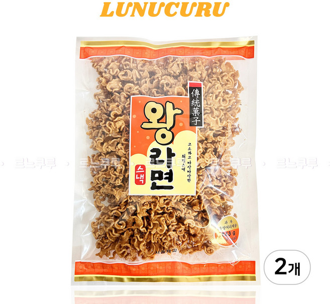 서울제과 왕라면 스낵 추억의 옛날과자, 243g, 2개