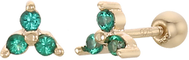 레베르 미니 큐빅 실버바 여성 피어싱 실버925 포인트 주얼리