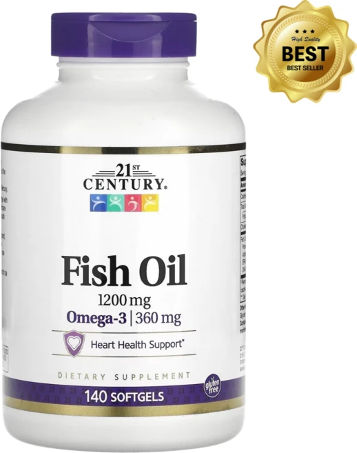 21세기 피쉬오일 Fish Oil omega3 EPA DHA 1200mg 소프트젤 140정, 1개 - 쿠팡
