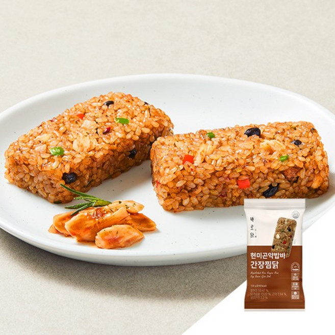 바르닭 현미곤약밥바 간장찜닭 7팩, 없음